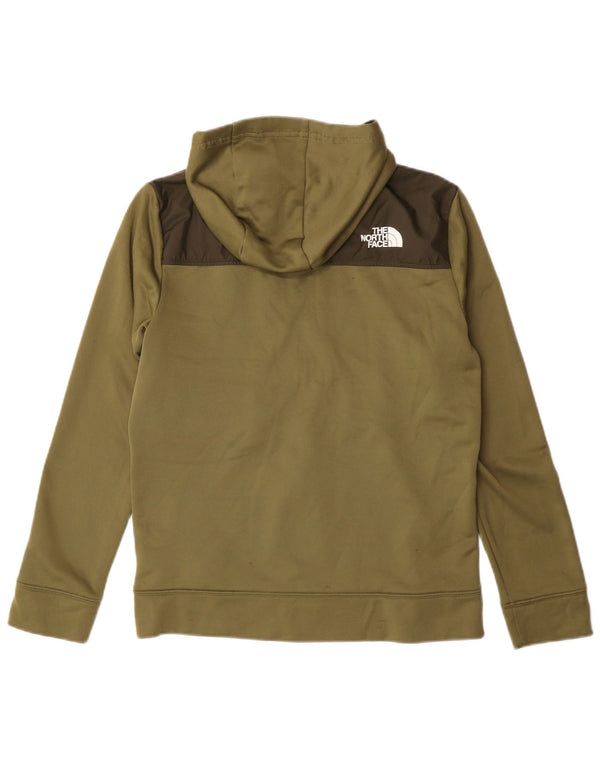 The North Face Boys Hættetrøje med lynlås 14-15 år XL Khaki Colourblock
