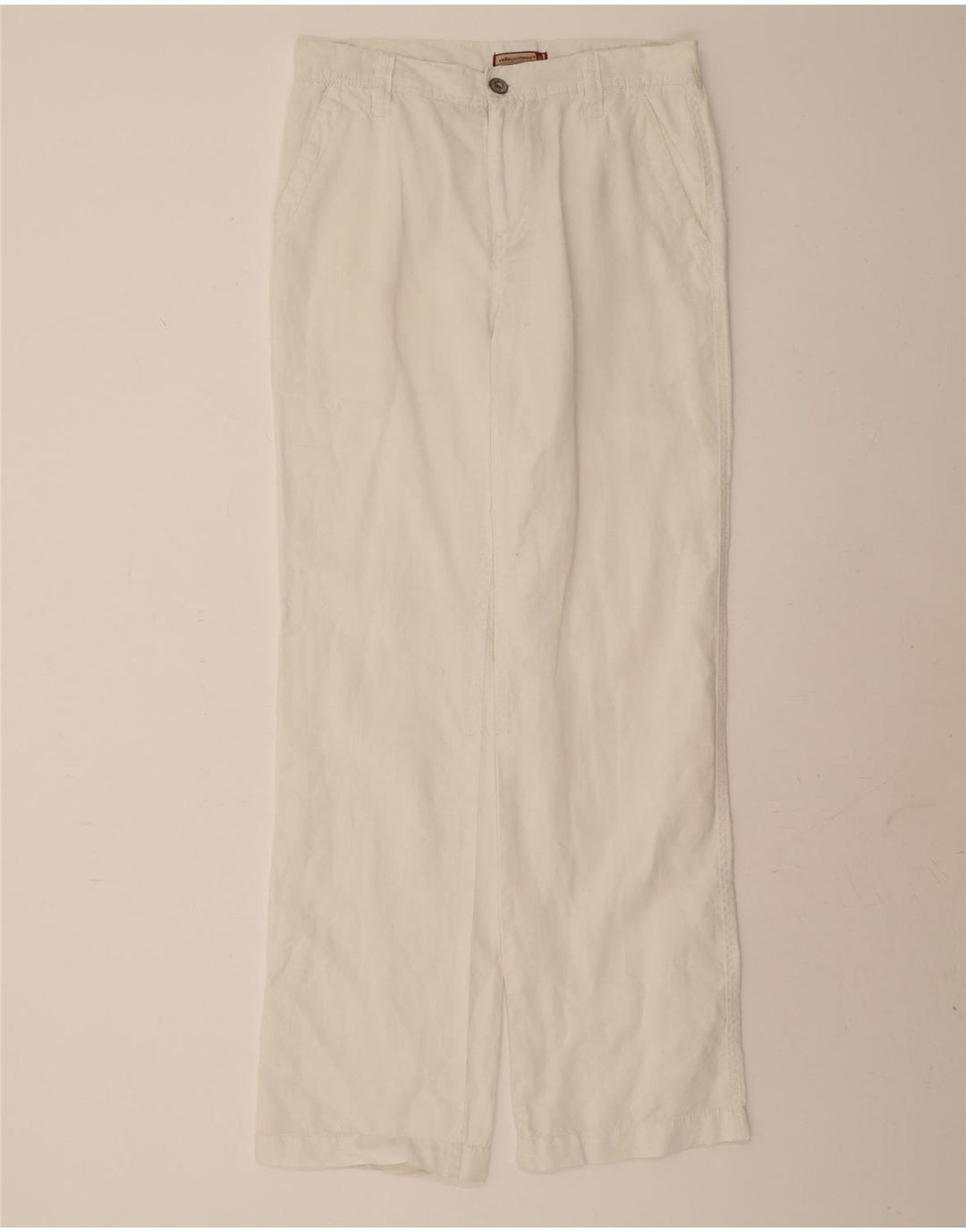 CELIO Womens Straight Chino Trousers EU 40 Medium W32 L34 White Vintage Celio and Second-Hand Celio from Messina Hembry 