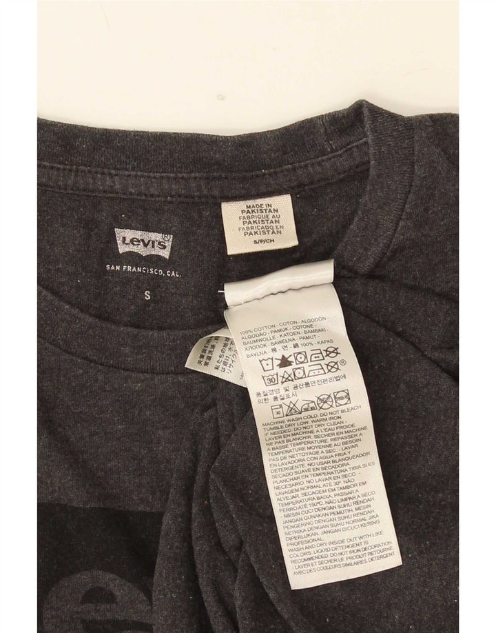 Levi's Herre grafisk T-shirt top lille grå flækket bomuld