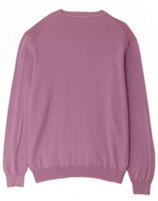 Trussardi Herre Boat Neck Jumper Sweater 3XL Lilla
