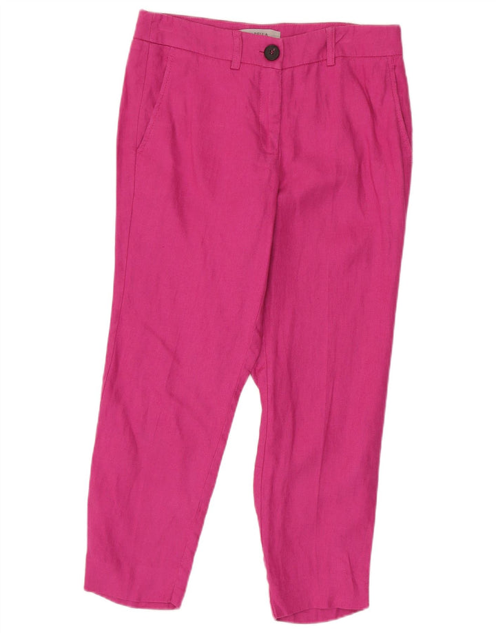 Marella Dame Slim Cropped Trousers W30 L24 Pink