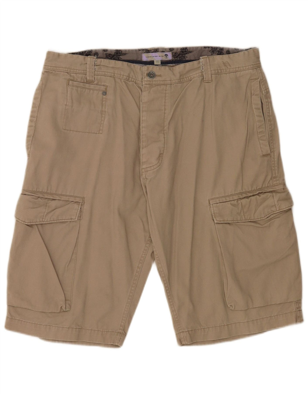 Fat Face Herre Cargo Shorts XL W38 Beige Bomuld