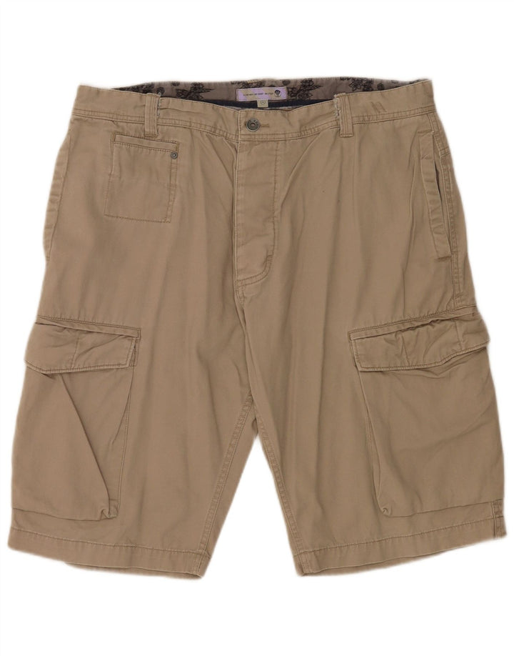 Fat Face Herre Cargo Shorts XL W38 Beige Bomuld