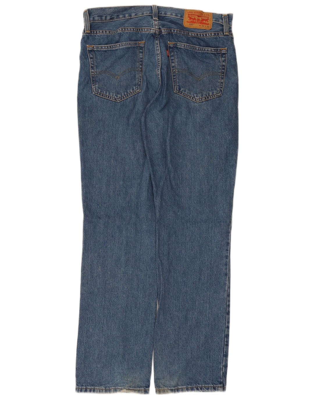 Levi's Herre 516 Straight Jeans W34 L32 Blå Bomuld