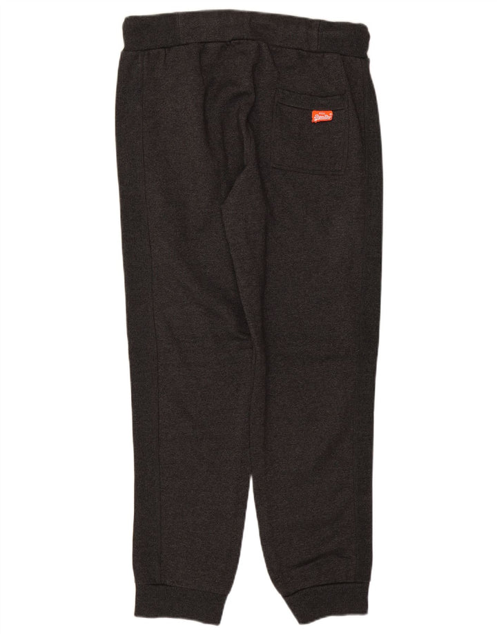SUPERDRY Womens Slim Fit træningsdragt Bukser Joggers UK 14 Large Grå