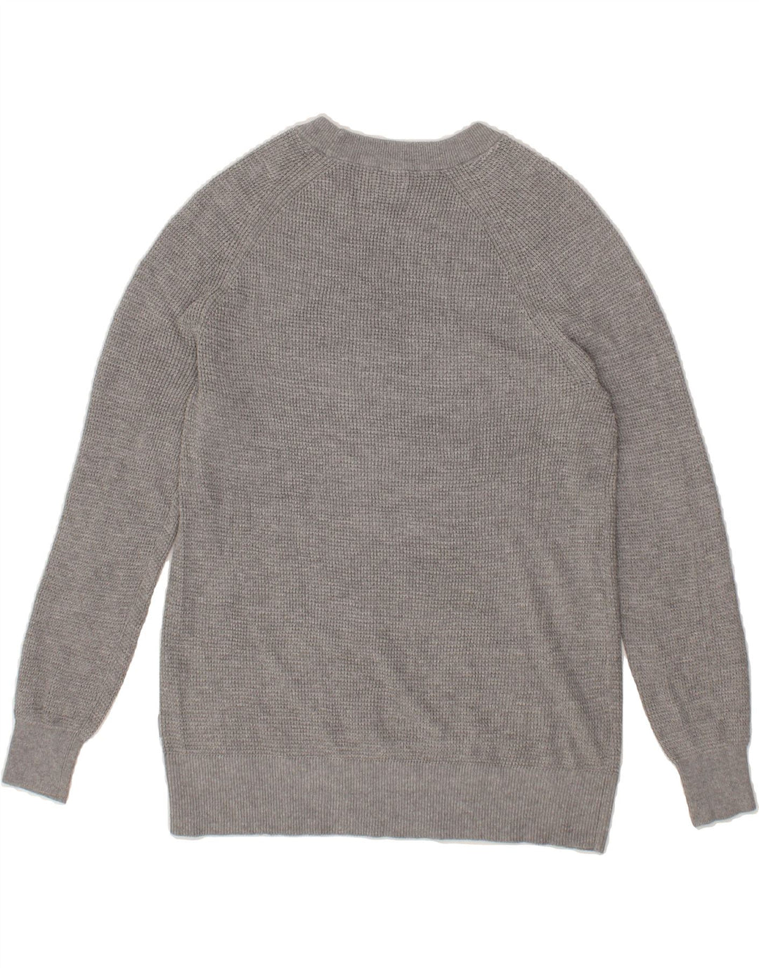 EDDIE BAUER Womens Boat Neck Jumper Sweater UK 14 Medium Grey Cotton Vintage Eddie Bauer and Second-Hand Eddie Bauer from Messina Hembry 