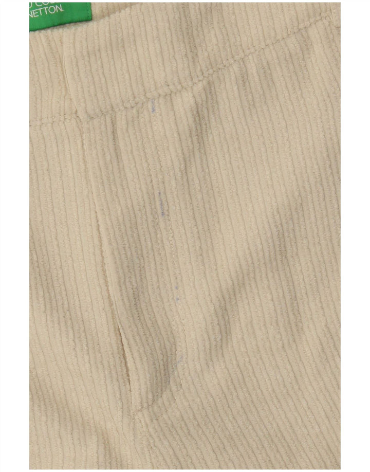 Benetton Womens Corduroy Shorts UK 12 Medium W28 Beige Polyester