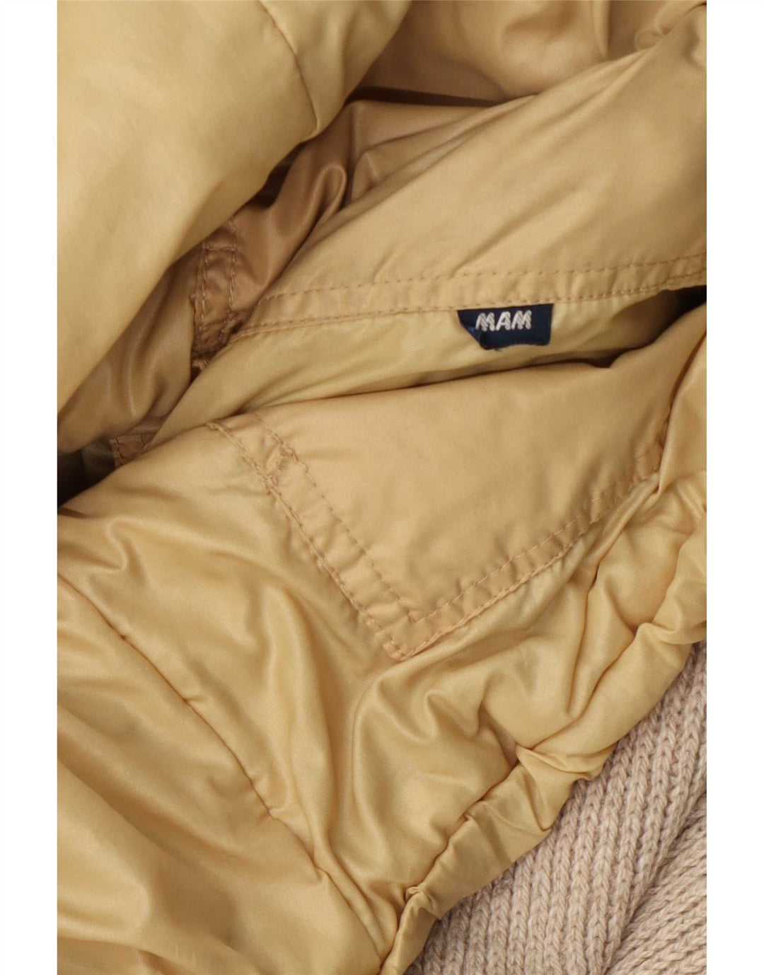 Vintage Herre Vendbar Bomber Jacket UK 36 Small Beige