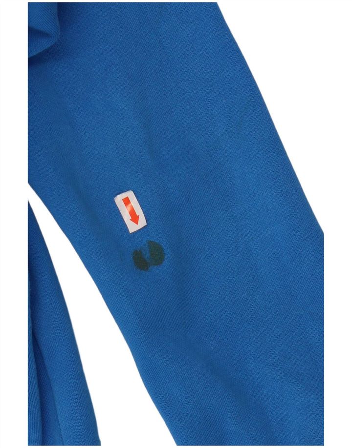 PUMA Grafisk hættetrøje til piger 13-14 år Blå bomuld