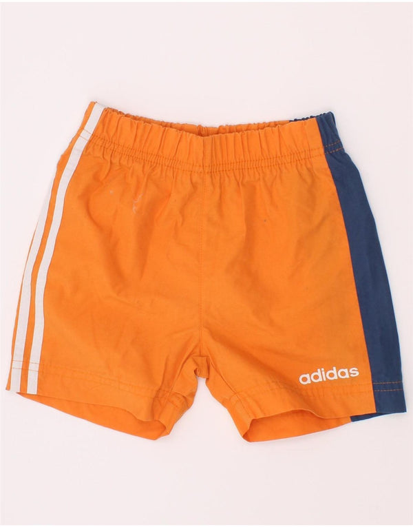 Adidas Baby Boys grafiske sportsshorts 6-9 måneder Orange Colourblock