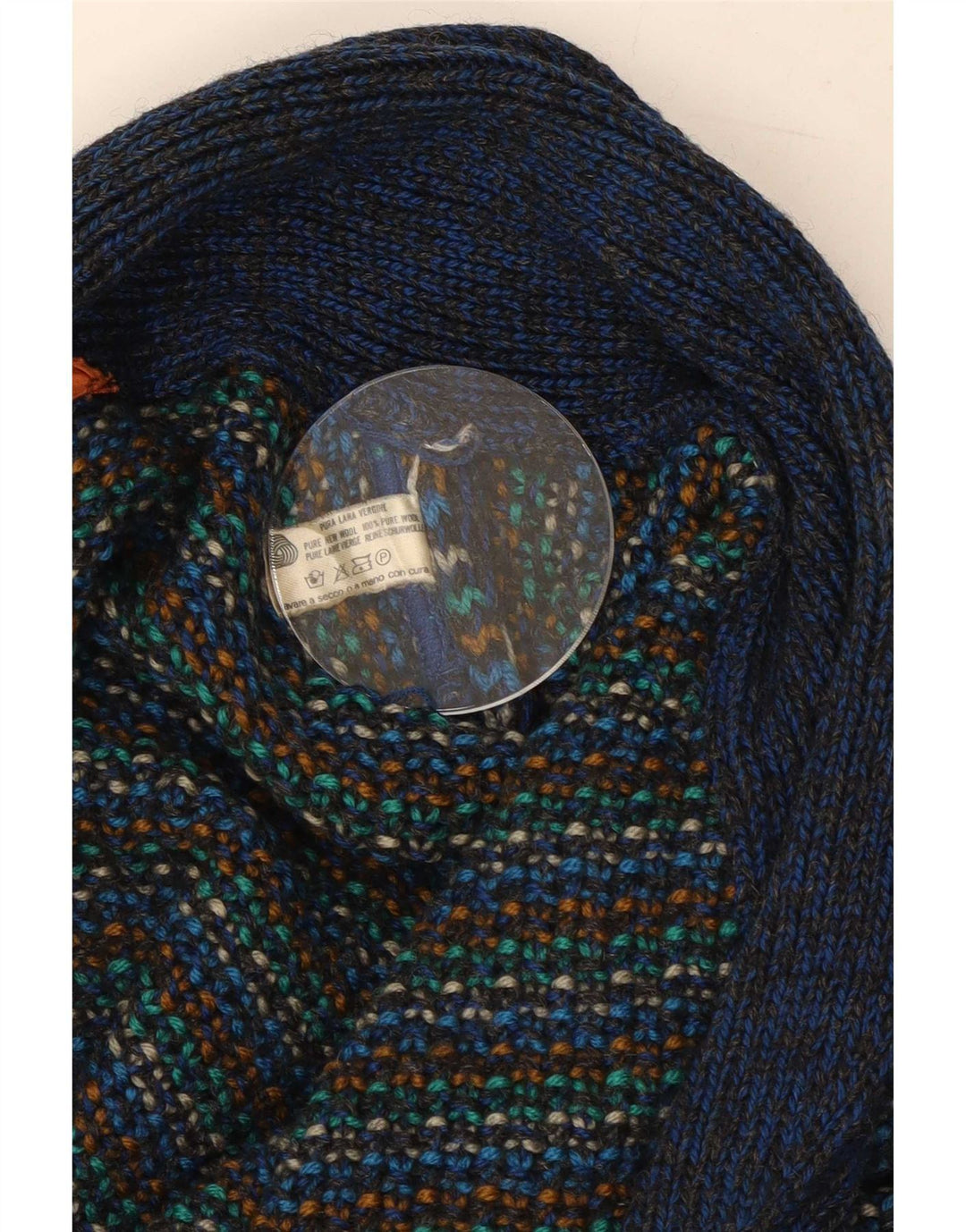Missoni Herre Cardigan Sweater Medium Flerfarvet Stribet Uld
