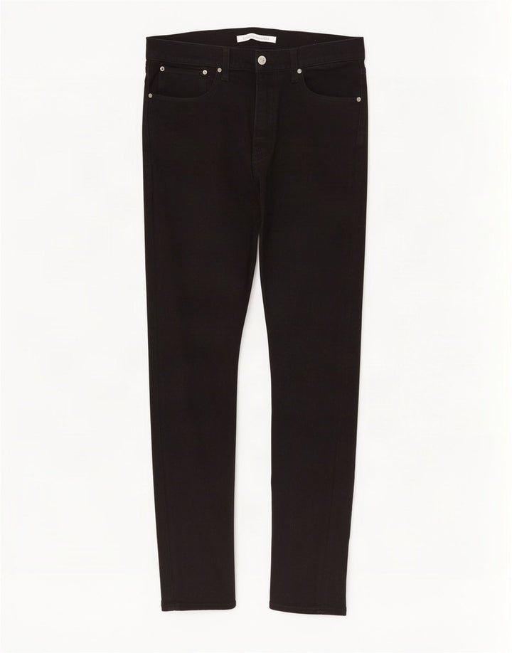 Calvin Klein Herre Slim Jeans W32 L34 Sort Bomuld