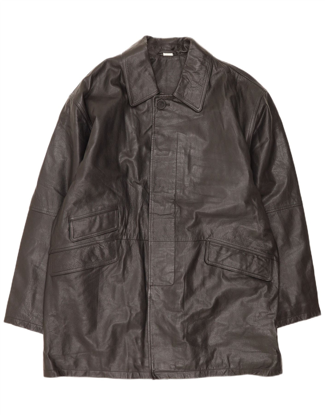 Vintage herre læderfrakke UK 44/46 XL sort læder