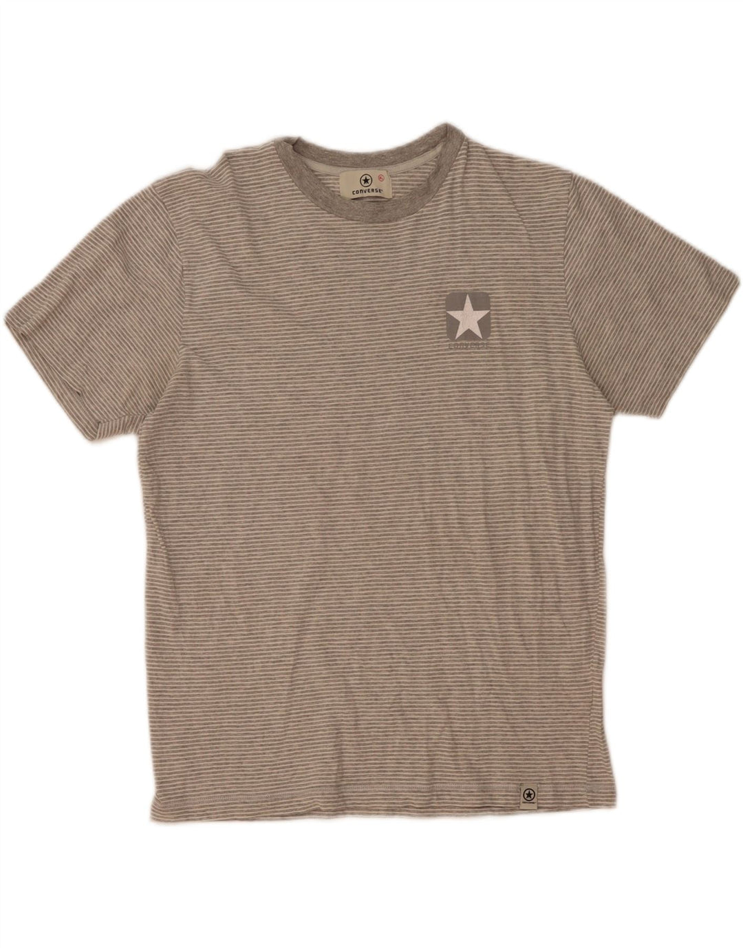 Converse Herre T-Shirt Top XL Grå nålestribet bomuld