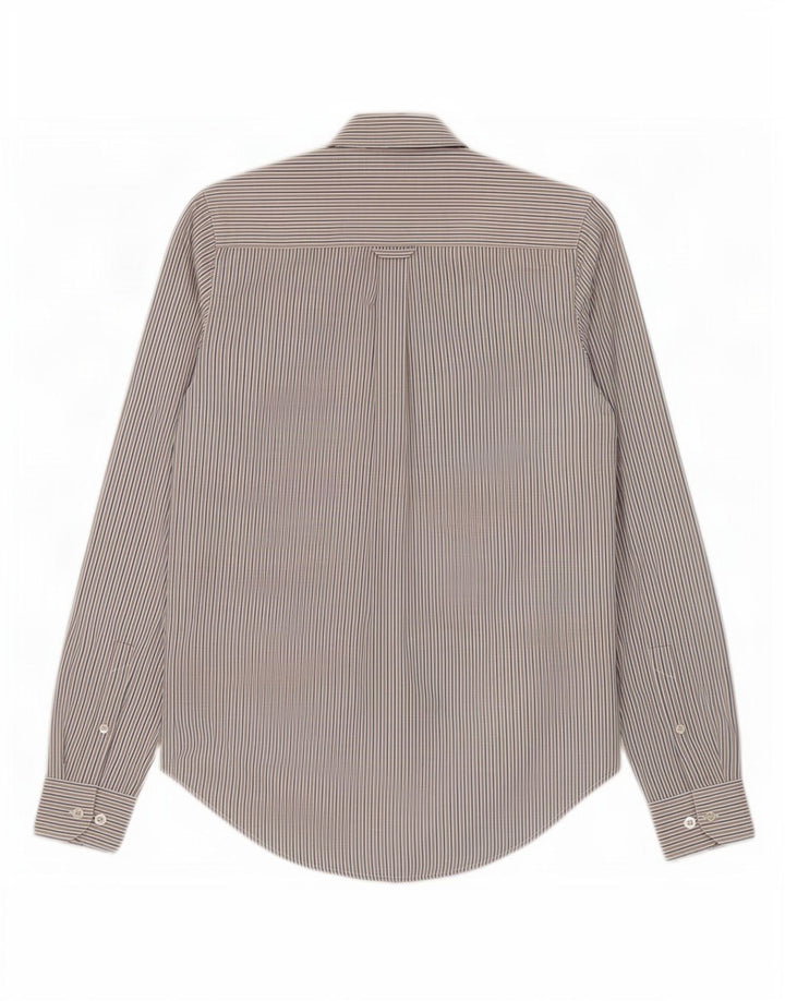 Musto herreskjorte lille beige nålestribe