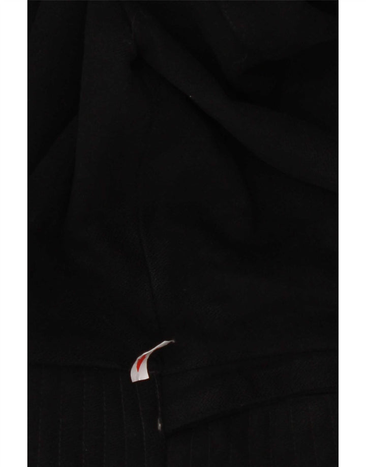 Reiss Womens Biker Jacket UK 10 Small Black Wool