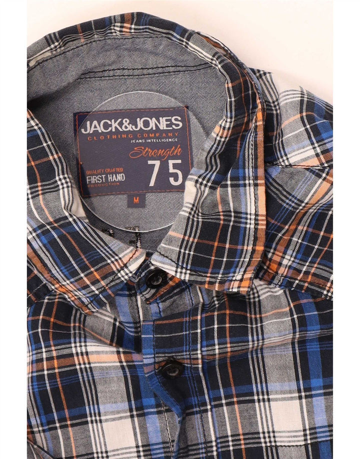 Jack & Jones Grafisk skjorte til mænd Medium Blue Plaid
