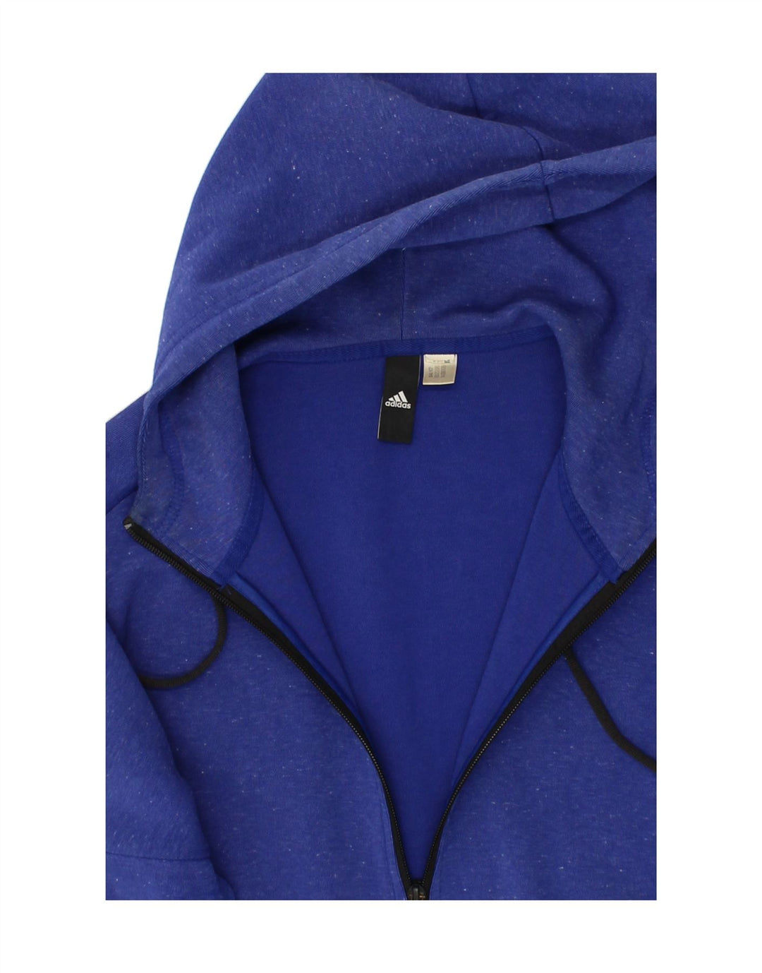 ADIDAS Mens Graphic Zip Hoodie Sweater Medium Blue Flecked Vintage Adidas and Second-Hand Adidas from Messina Hembry 