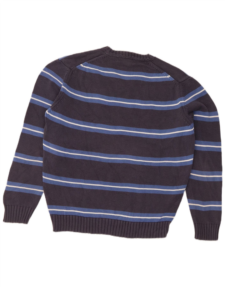 Zara Herre V-hals sweater Stor Grå Stribet