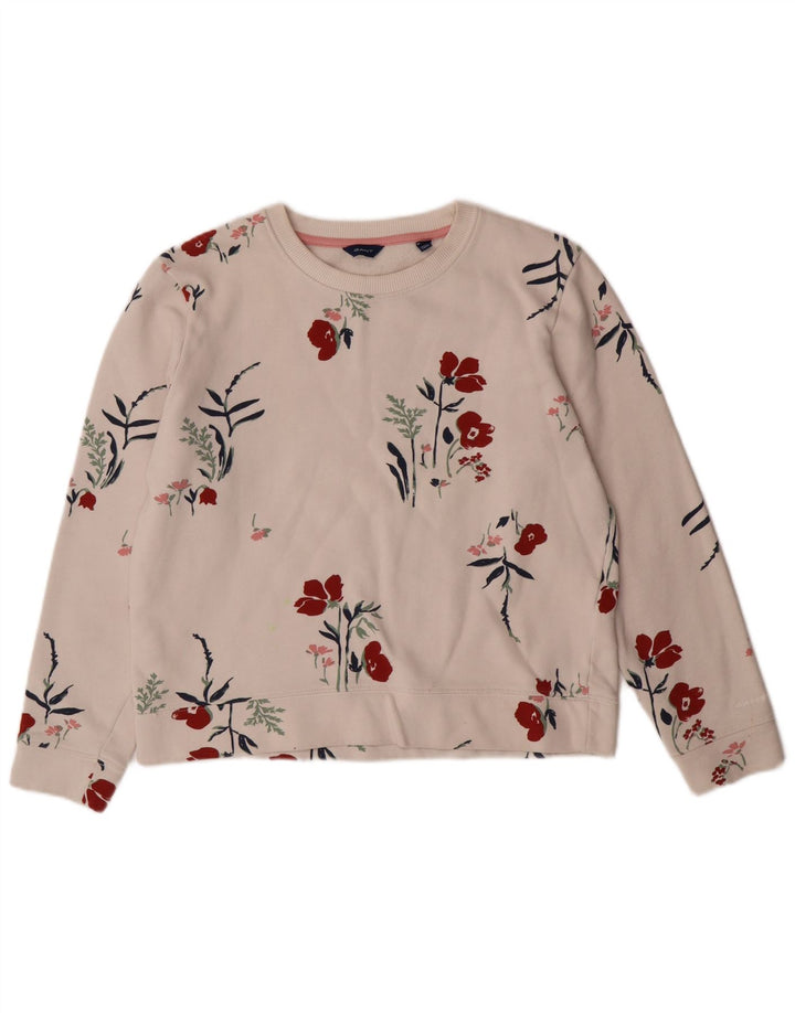GANT Girls Graphic Crop Sweatshirt Jumper 13-14 år Medium White Floral