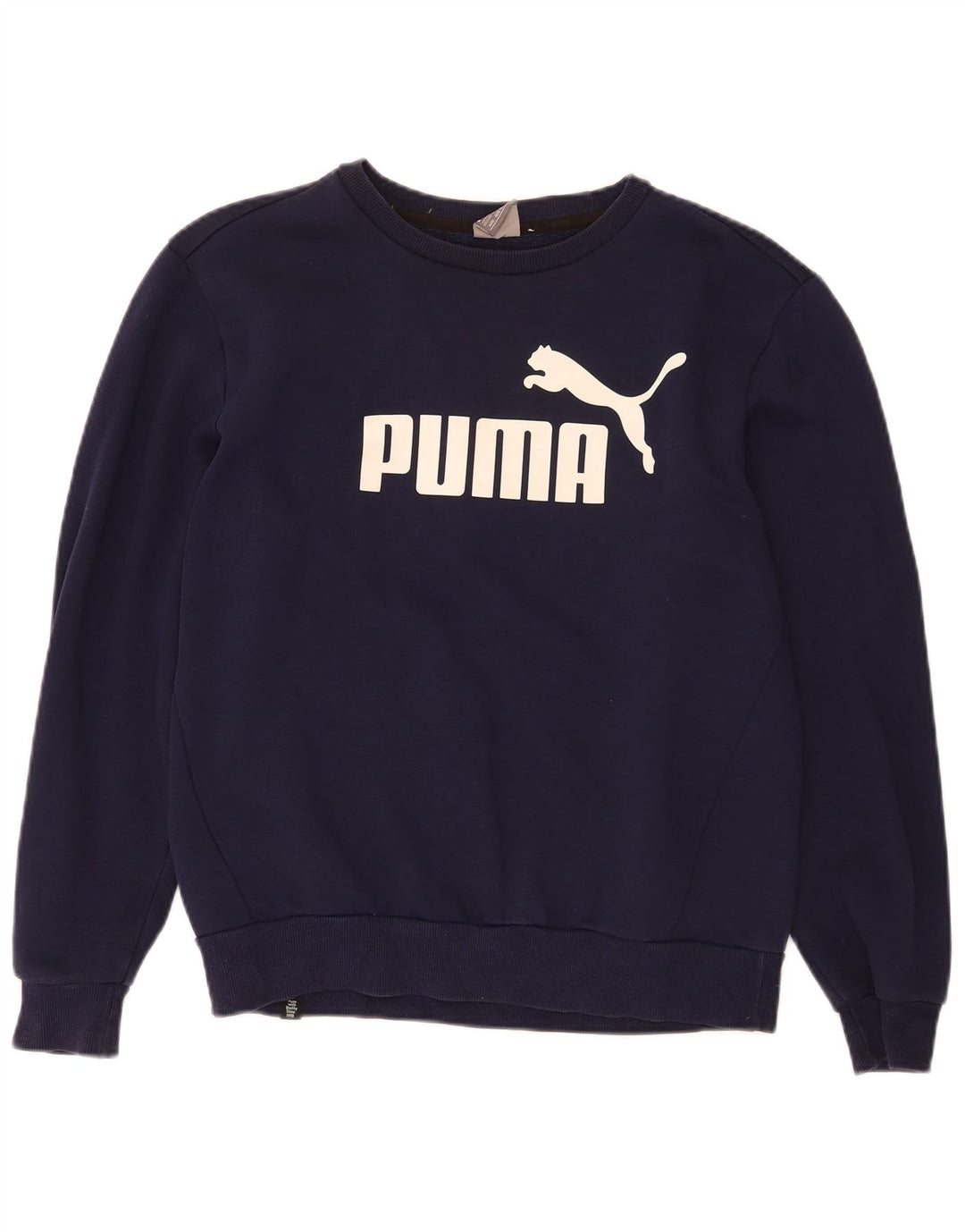 Puma Herre grafisk sweatshirt Jumper Medium Navyblå Bomuld