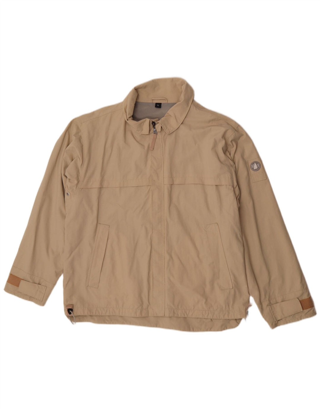 Murphy & Nye Herre Bomber Jacket UK 40 Stor Beige Nylon