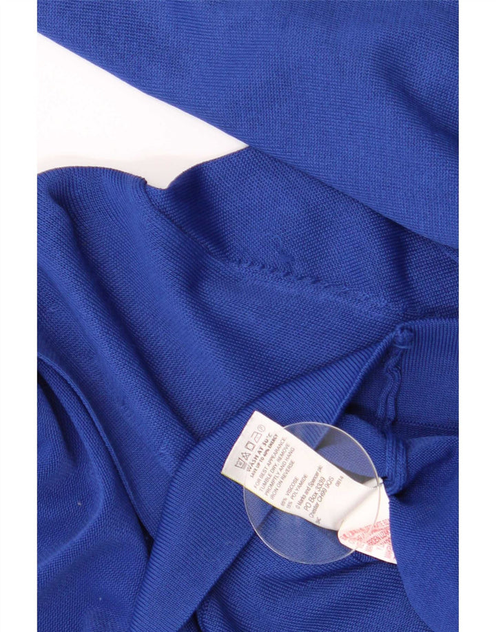 Marks & Spencer Dame Cardigan Sweater UK 14 Large Blue Linen