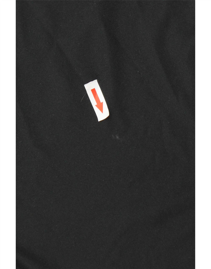 Nike Herre Dri Fit Slim Fit T-shirt Top Stor sort polyester