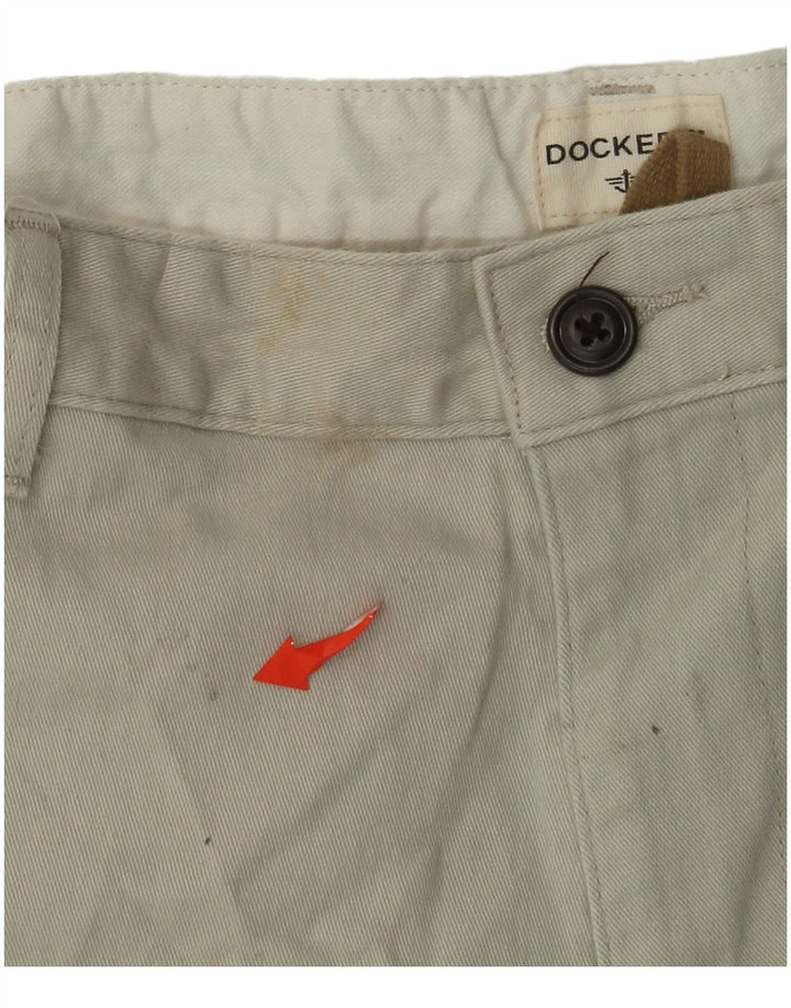 DOCKERS Herre Cargo Shorts W33 Medium Beige Bomuld