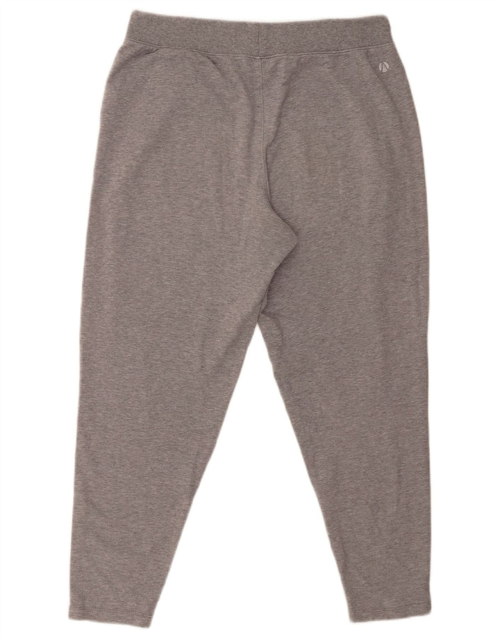 Marks & Spencer Womens Crop træningsdragt Bukser UK 12 Medium Grey Bomuld