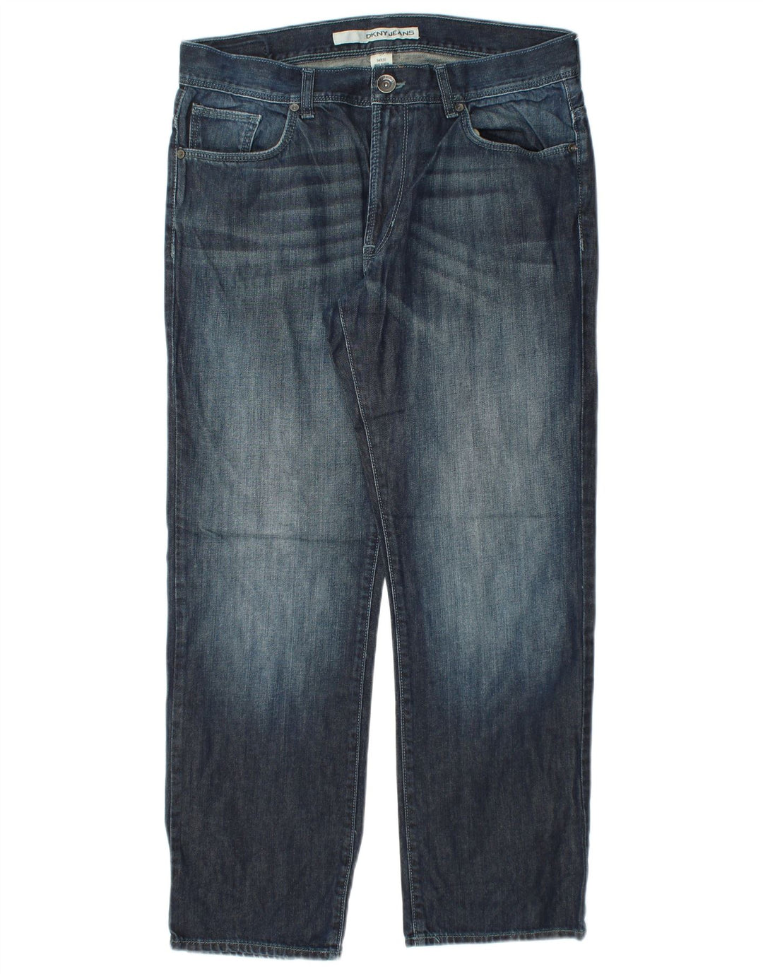 DKNY Straight Jeans til mænd W34 L30 Marineblå Bomuld