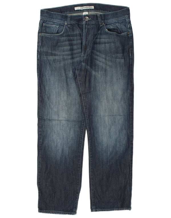 DKNY Straight Jeans til mænd W34 L30 Marineblå Bomuld