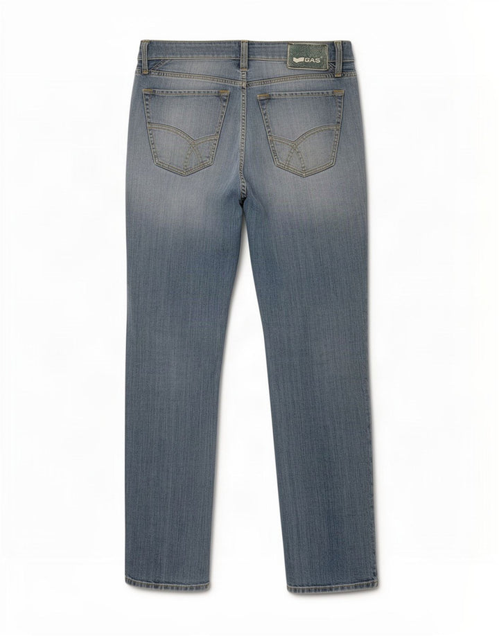 Gas Slim Jeans til mænd W33 L34 Blå