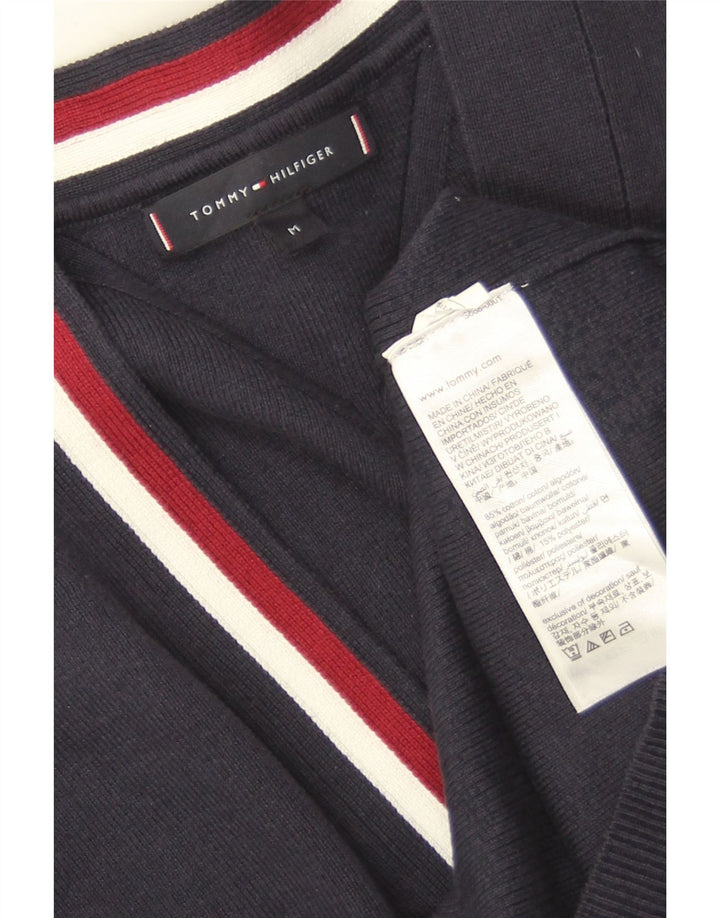Tommy Hilfiger Herre Cardigan Sweater Medium Navyblå Bomuld