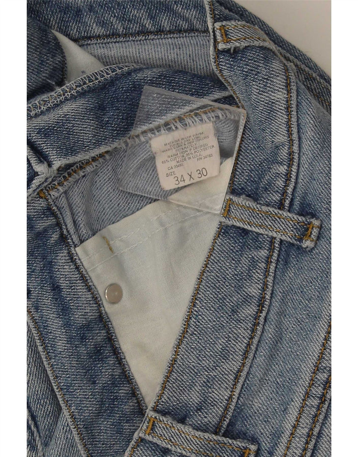 Lee Straight Jeans til mænd W34 L30 blå bomuld