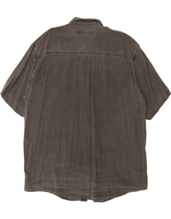 TOM TAILOR Mens Short Sleeve Shirt XL Grey Vintage Tom Tailor and Second-Hand Tom Tailor from Messina Hembry 