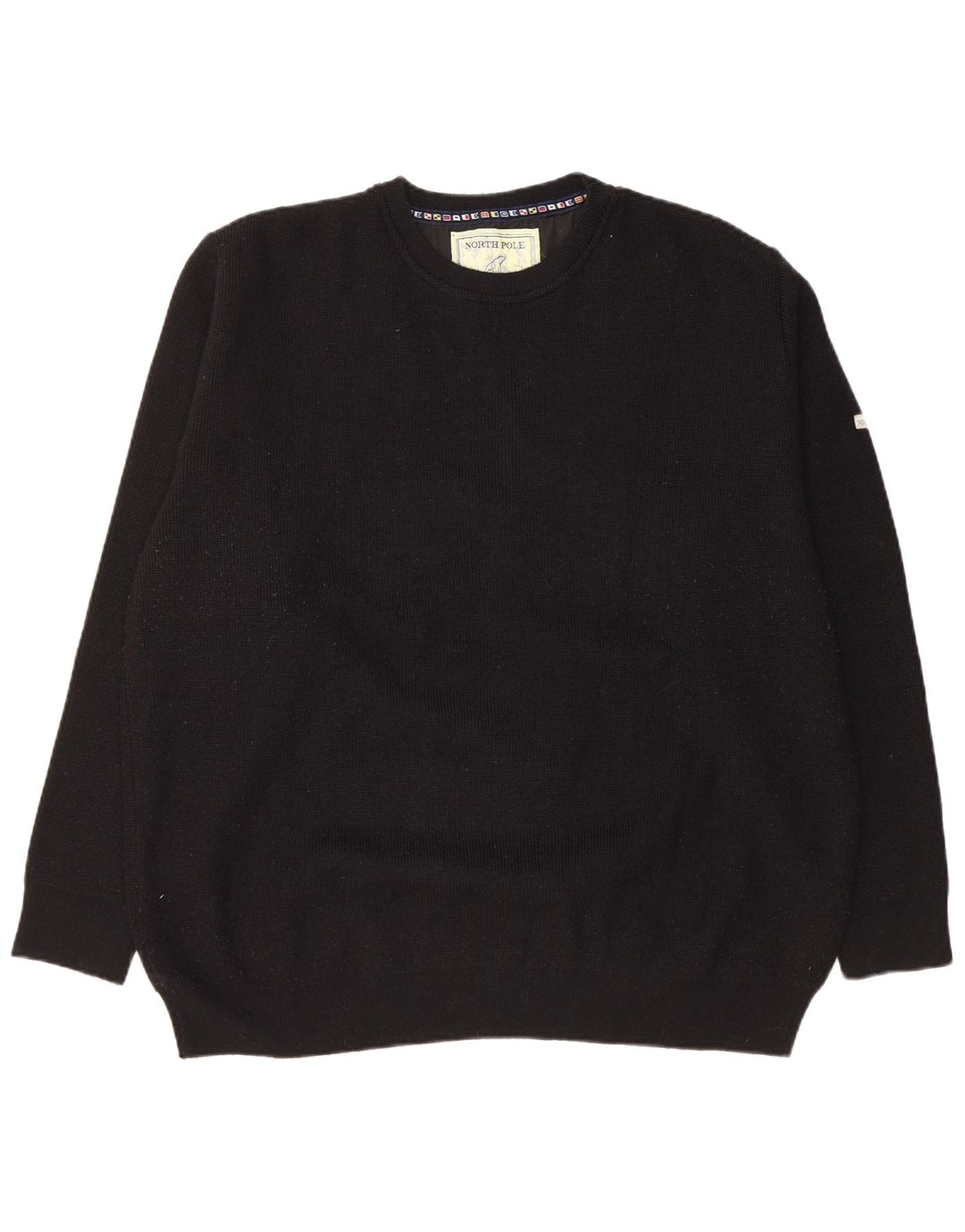 NORTH POLE Herre Crew Neck Jumper Sweater 2XL Sort Uld