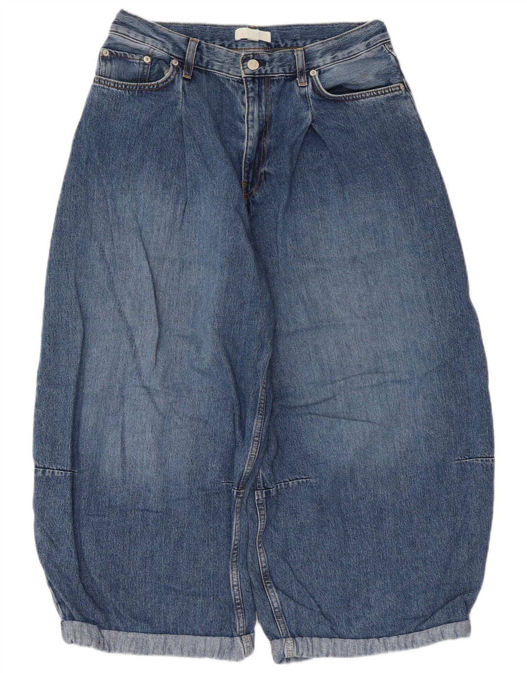 Cos Dame Harem Capri Jeans EU 38 Medium W30 L21 Blå Bomuld