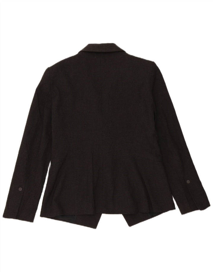Zara Dame 1 Knap Blazer Jacket UK 16 XL Grå Polyester