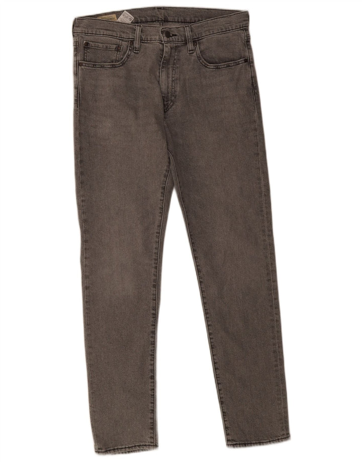 Levi's Herre 512 Slim Tapered Jeans W33 L32 Grå Bomuld