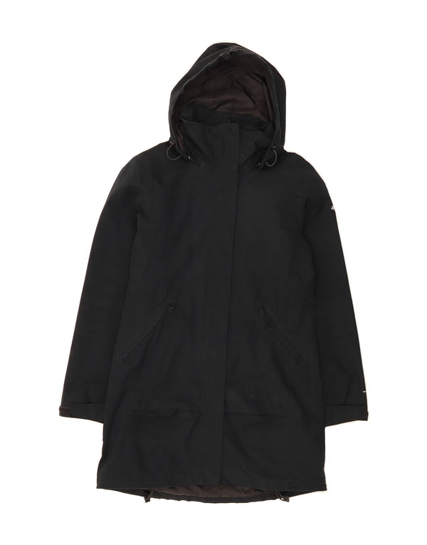 COLUMBIA Womens Interchange Hooded Raincoat UK 14 Medium Black Polyester