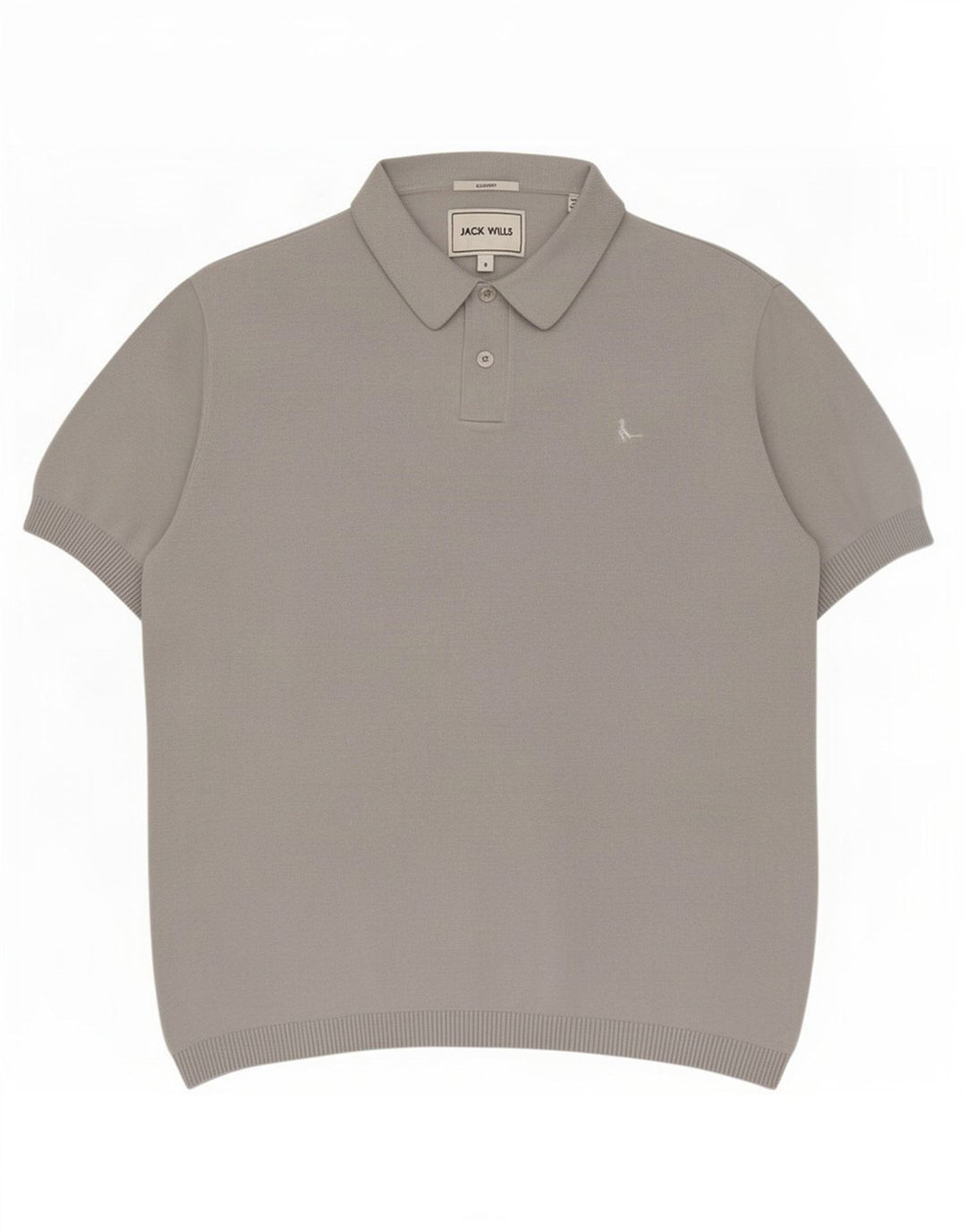 Jack Wills Herre Classic Fit Polo Shirt Medium Grey Bomuld