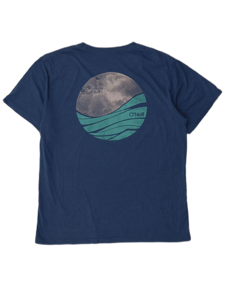 O'Neill Herre Grafisk T-Shirt Top Stor Blå Bomuld