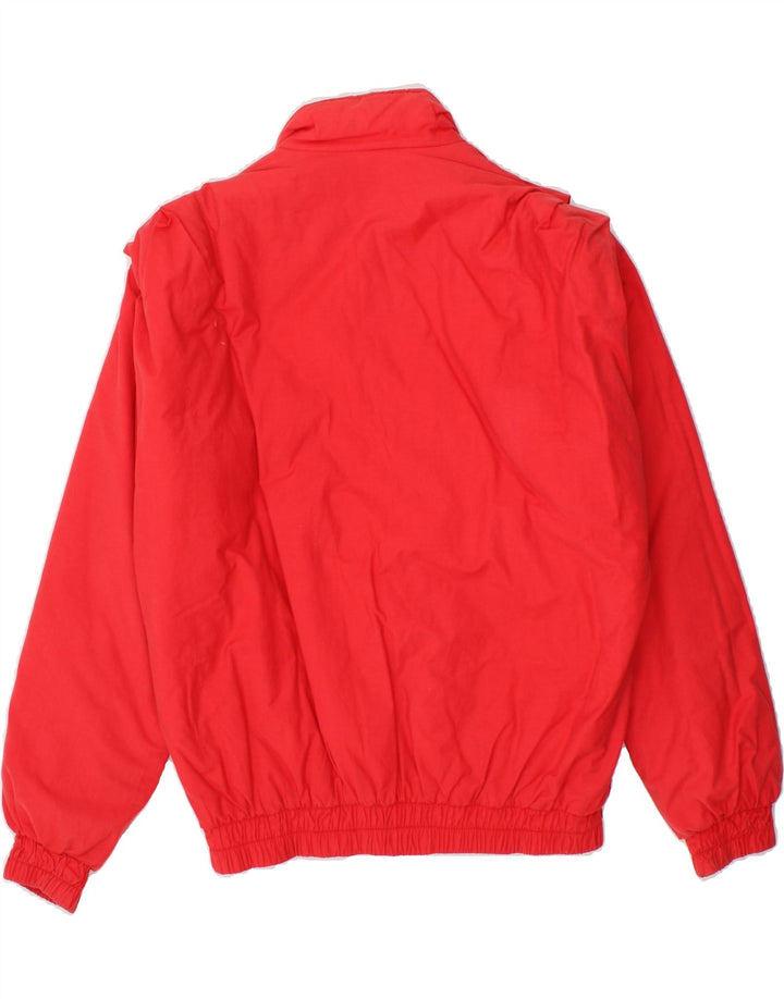 VINTAGE Womens Windbreaker Jacket EU 44 XL Red Cotton Vintage Vintage and Second-Hand Vintage from Messina Hembry 