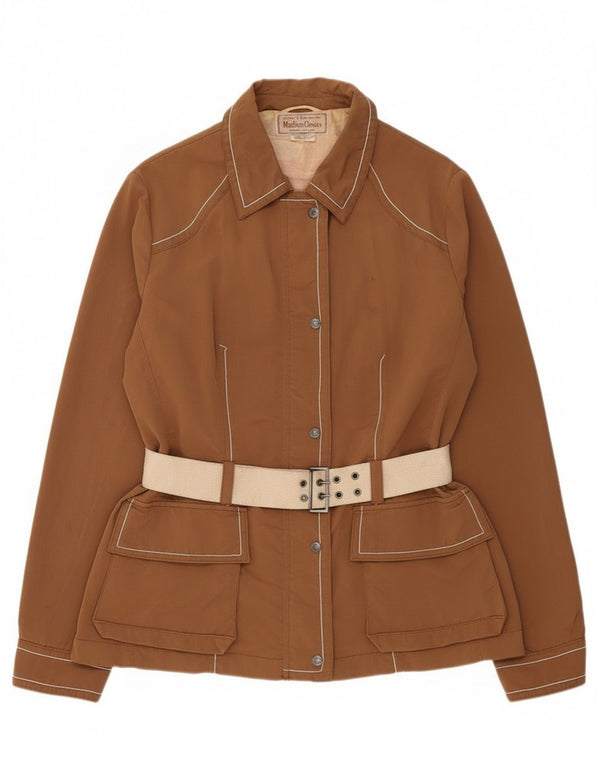 Marlboro Classics Kvinder Utility Jacket UK 20 2XL Brun Polyamid