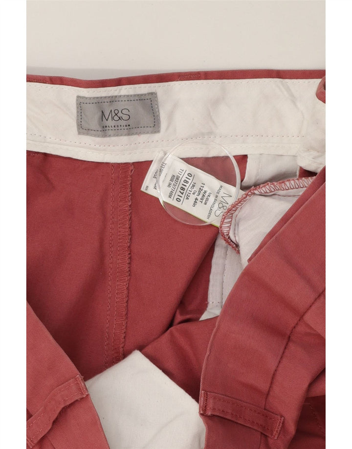MARKS & SPENCER Mens Chino Shorts W44 2XL Red Cotton Vintage Marks & Spencer and Second-Hand Marks & Spencer from Messina Hembry 