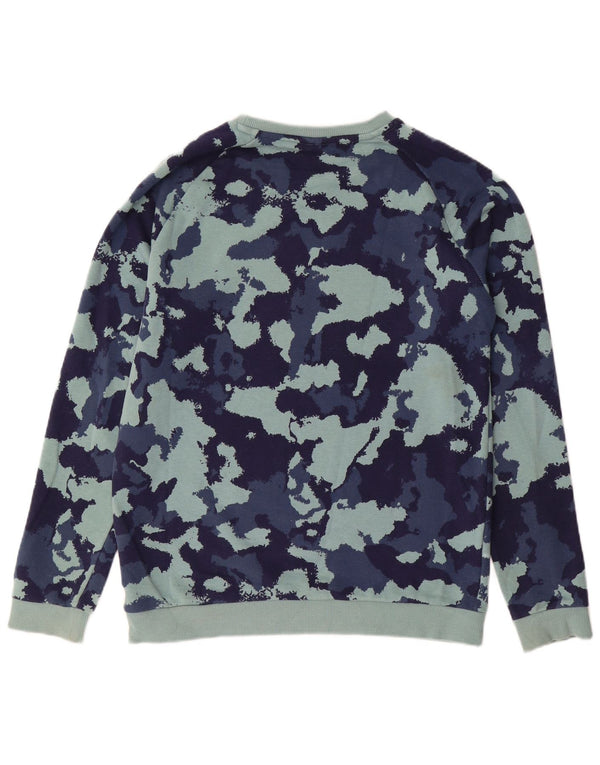 PUMA Boys Sweatshirt Jumper 15-16 år Turkis Camouflage Polyester