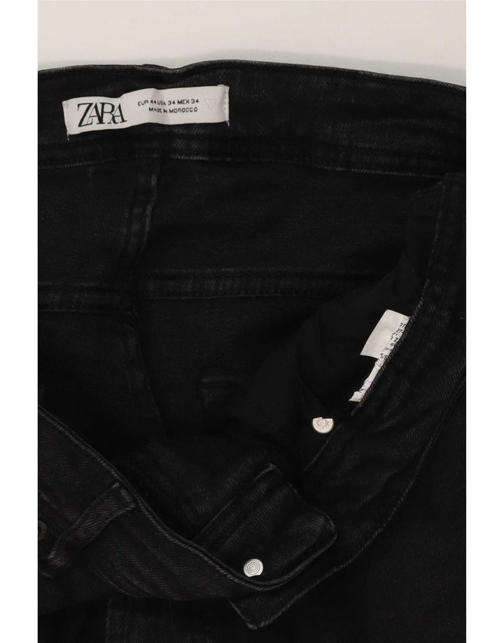 Zara Herre Slim Jeans EU 44 Large W34 L30 Sort
