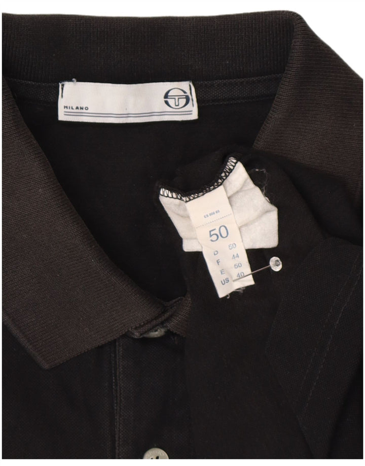 Sergio Tacchini Herre poloshirt IT 50 Medium Sort