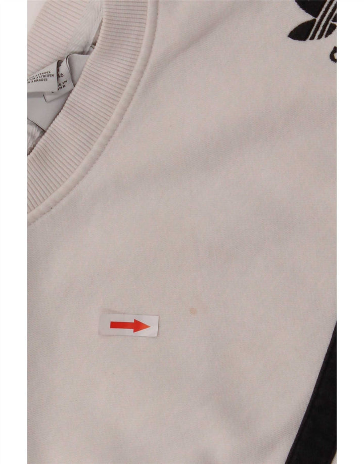 Adidas Dame Oversized Sweatshirt Jumper UK 14 Medium Pink Colourblock